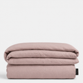 Lino antklodės užvalkalas „BLUSH PINK“