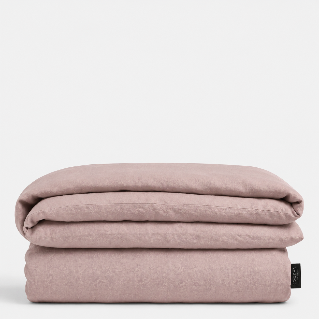 Lino antklodės užvalkalas „BLUSH PINK“