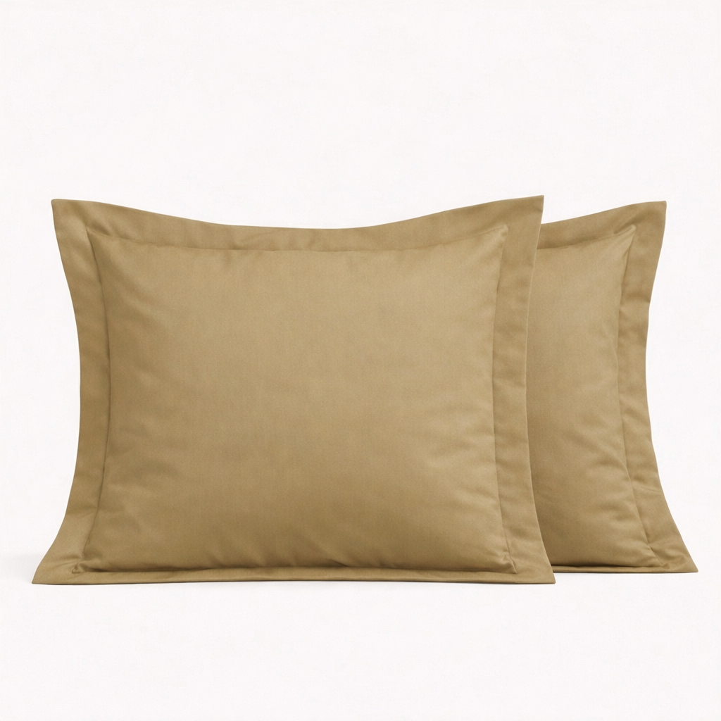 PREMIUM Satino pagalvės užvalkalas „OLIVE SHADOW“