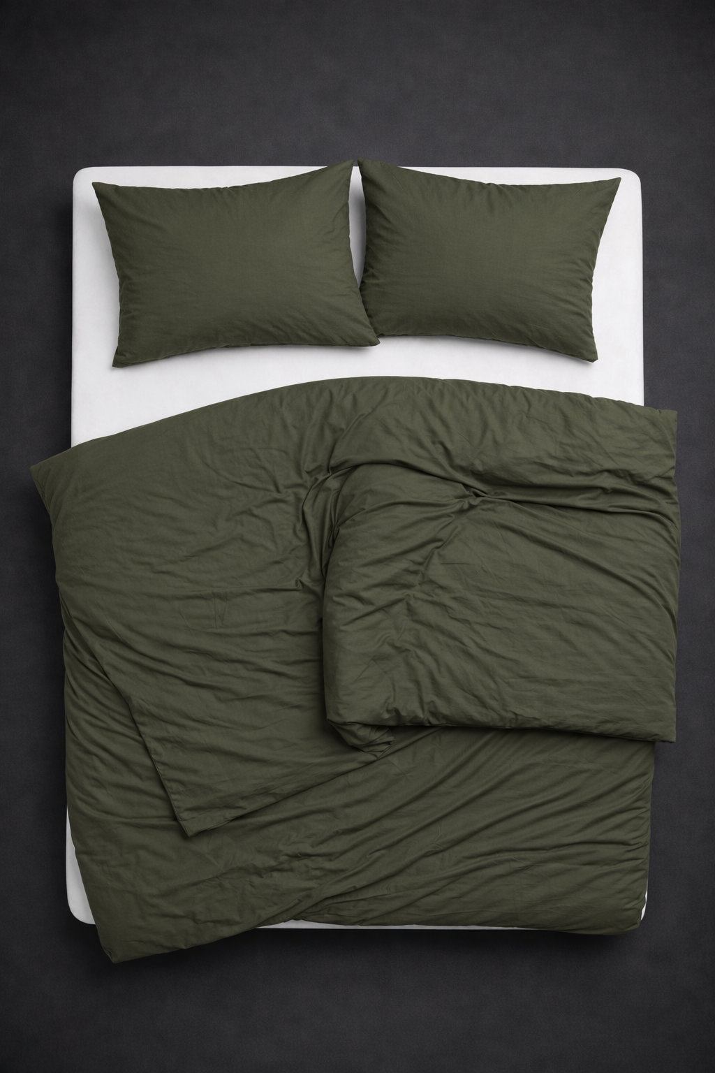 PREMIUM Satino patalynės komplektas „GREEN STONE“