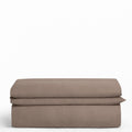 COMFORT Satino antklodės užvalkalas „STONE TAUPE STRIPE“