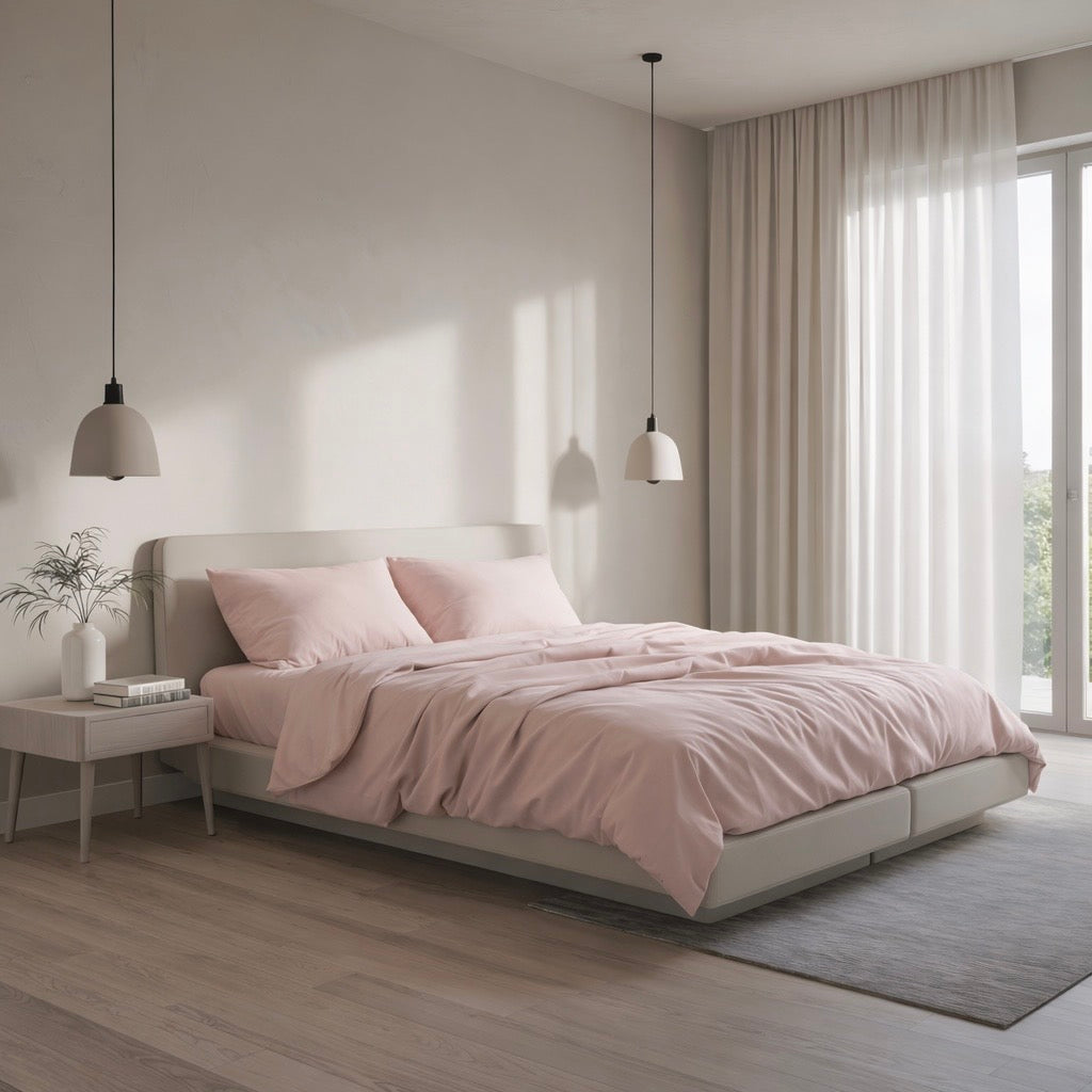 PREMIUM Satino patalynės komplektas „DUSTY ROSE“
