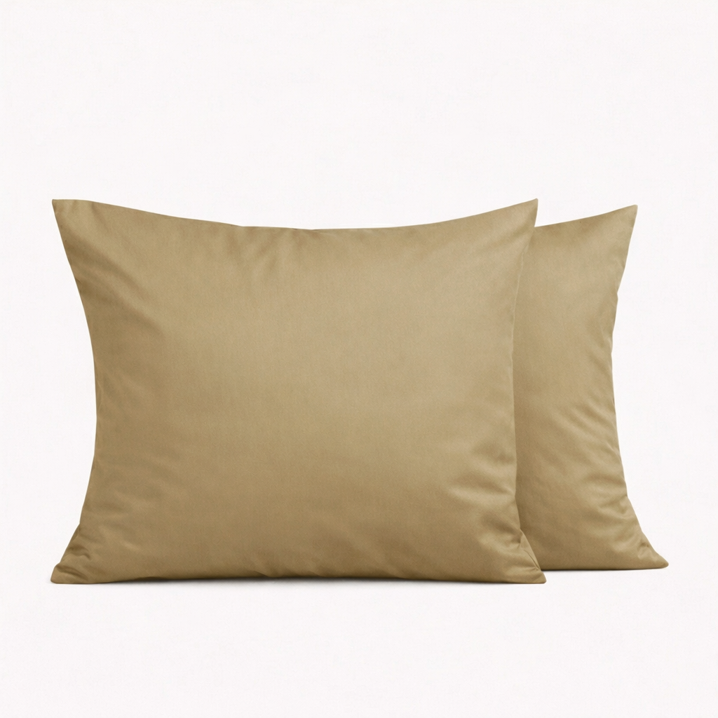 PREMIUM Satino pagalvės užvalkalas „OLIVE SHADOW“