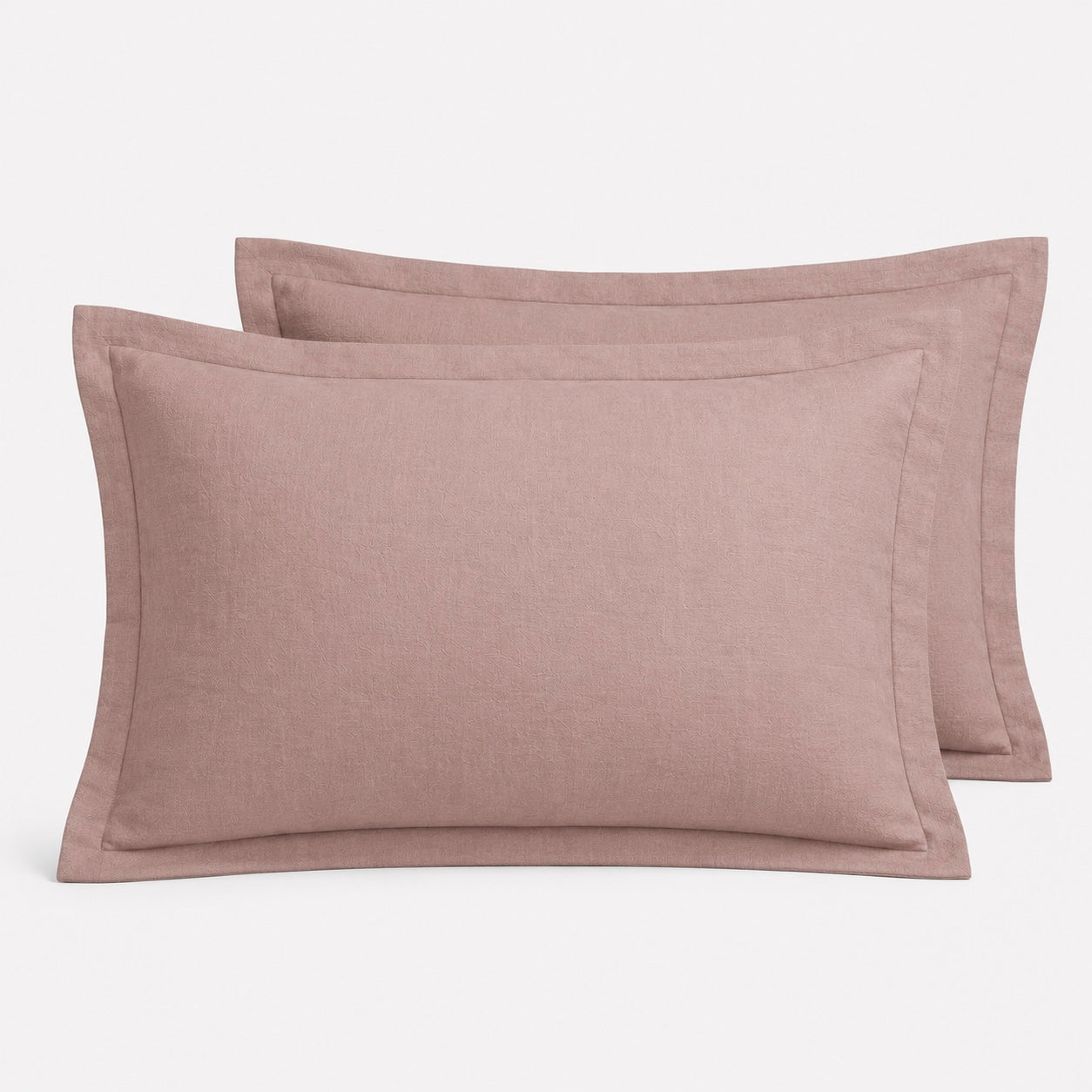Lino pagalvės užvalkalas „BLUSH PINK“