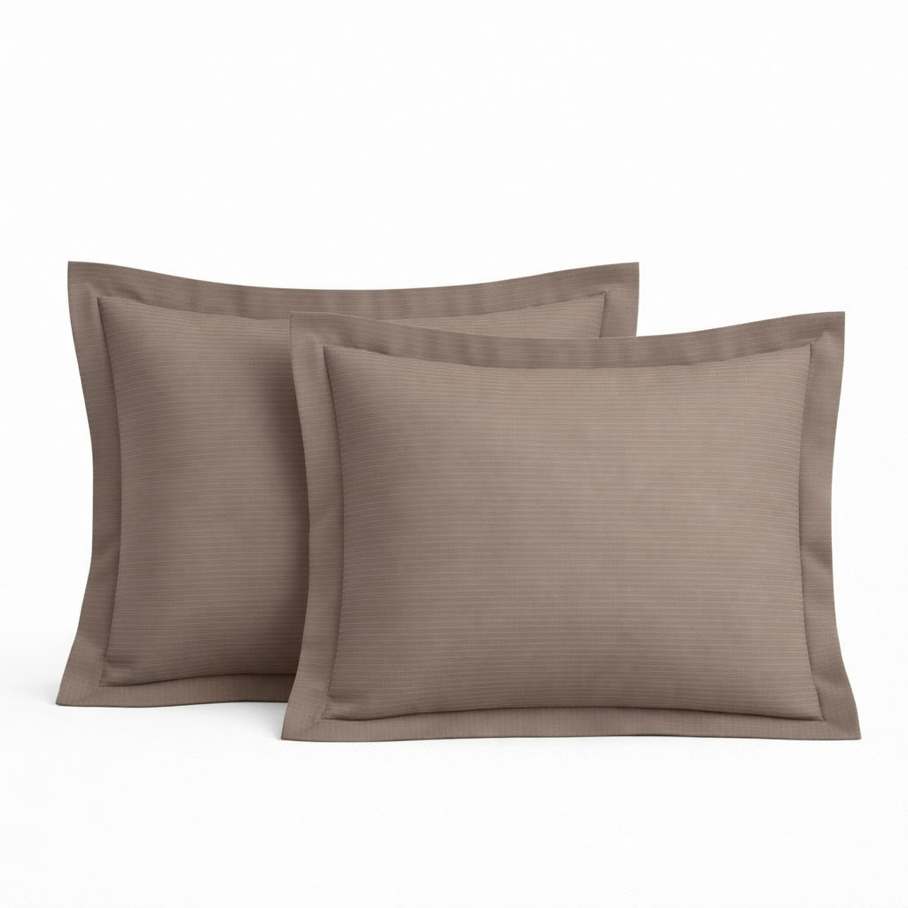 COMFORT Satino pagalvės užvalkalas „STONE TAUPE STRIPE“