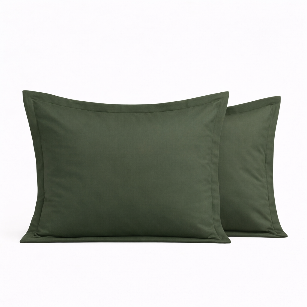 PREMIUM Satino pagalvės užvalkalas „GREEN STONE“