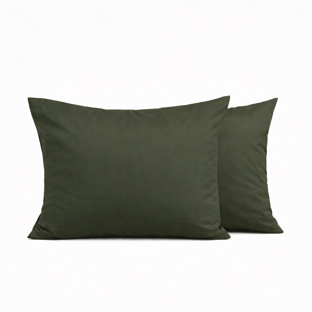 PREMIUM Satino pagalvės užvalkalas „GREEN STONE“