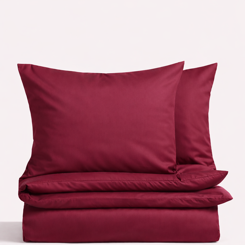 Satino patalynės komplektas „BURGUNDY ESSENCE“