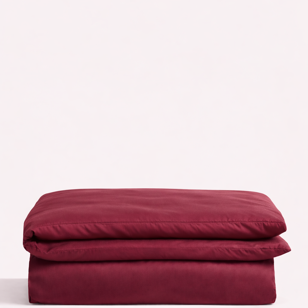 Satino antklodės užvalkalas „BURGUNDY ESSENCE“