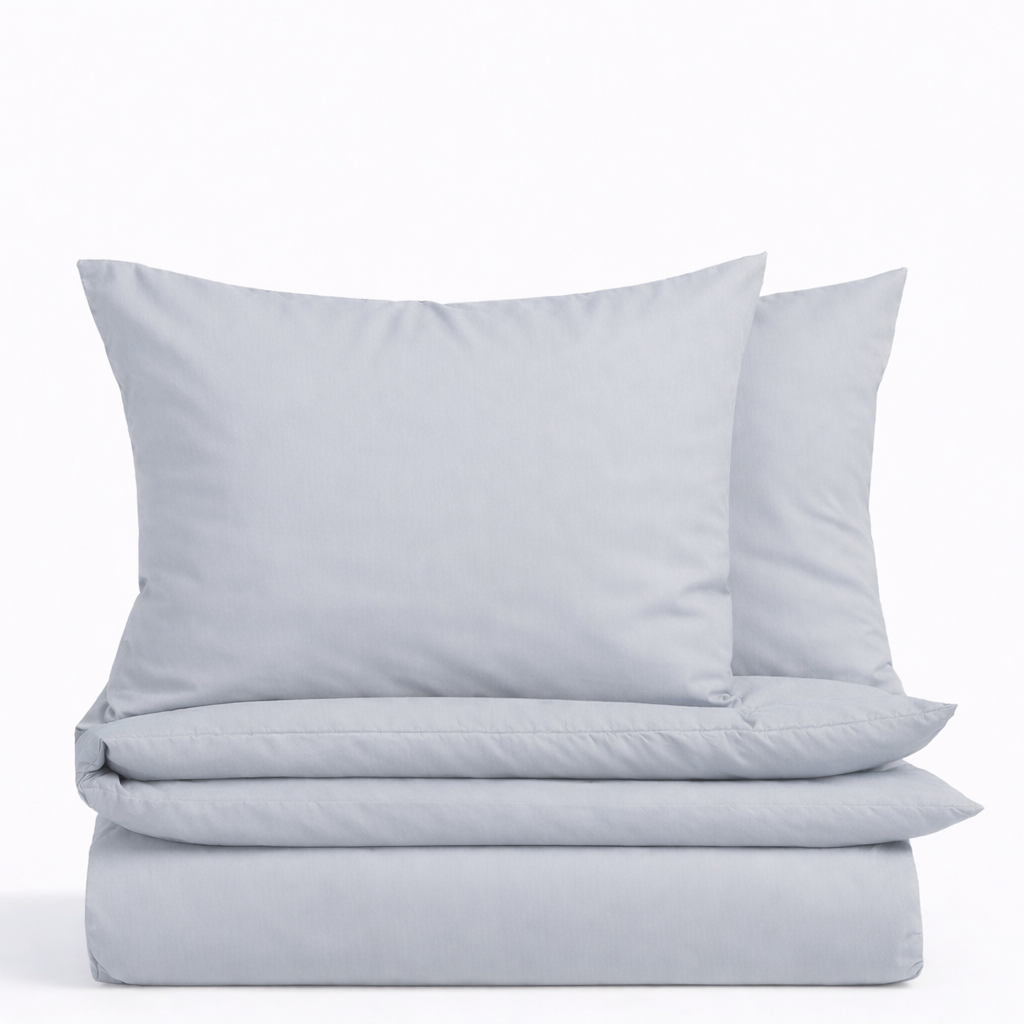 PREMIUM Satino patalynės komplektas „CRYSTAL BLUE“