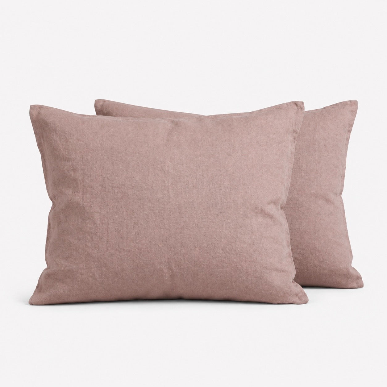 Lino pagalvės užvalkalas „BLUSH PINK“