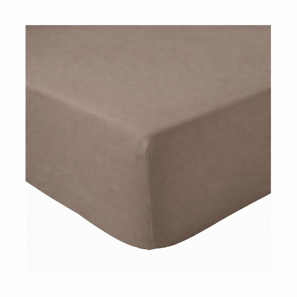 COMFORT Satino paklodė „STONE TAUPE STRIPE“