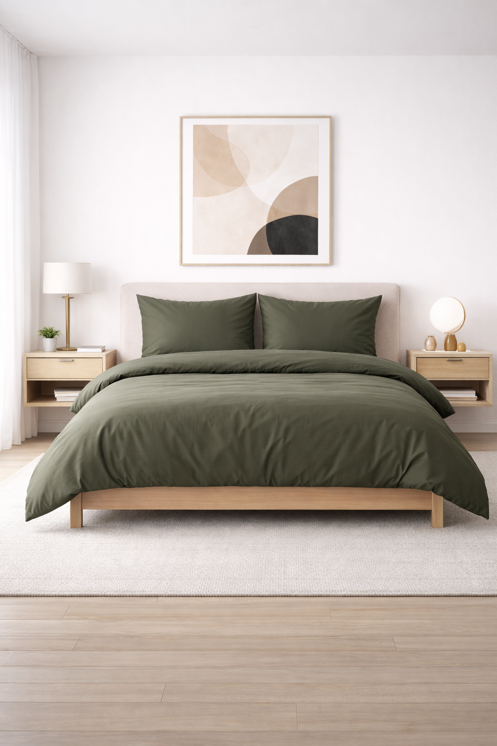 PREMIUM Satino patalynės komplektas „GREEN STONE“