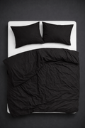 PREMIUM Satino patalynės komplektas „MIDNIGHT GRAPHITE“