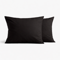 PREMIUM Satino pagalvės užvalkalas „MIDNIGHT GRAPHITE“