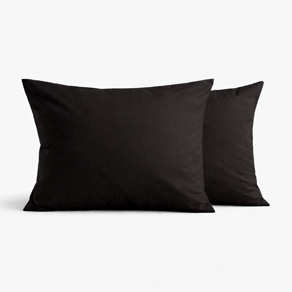 PREMIUM Satino pagalvės užvalkalas „MIDNIGHT GRAPHITE“