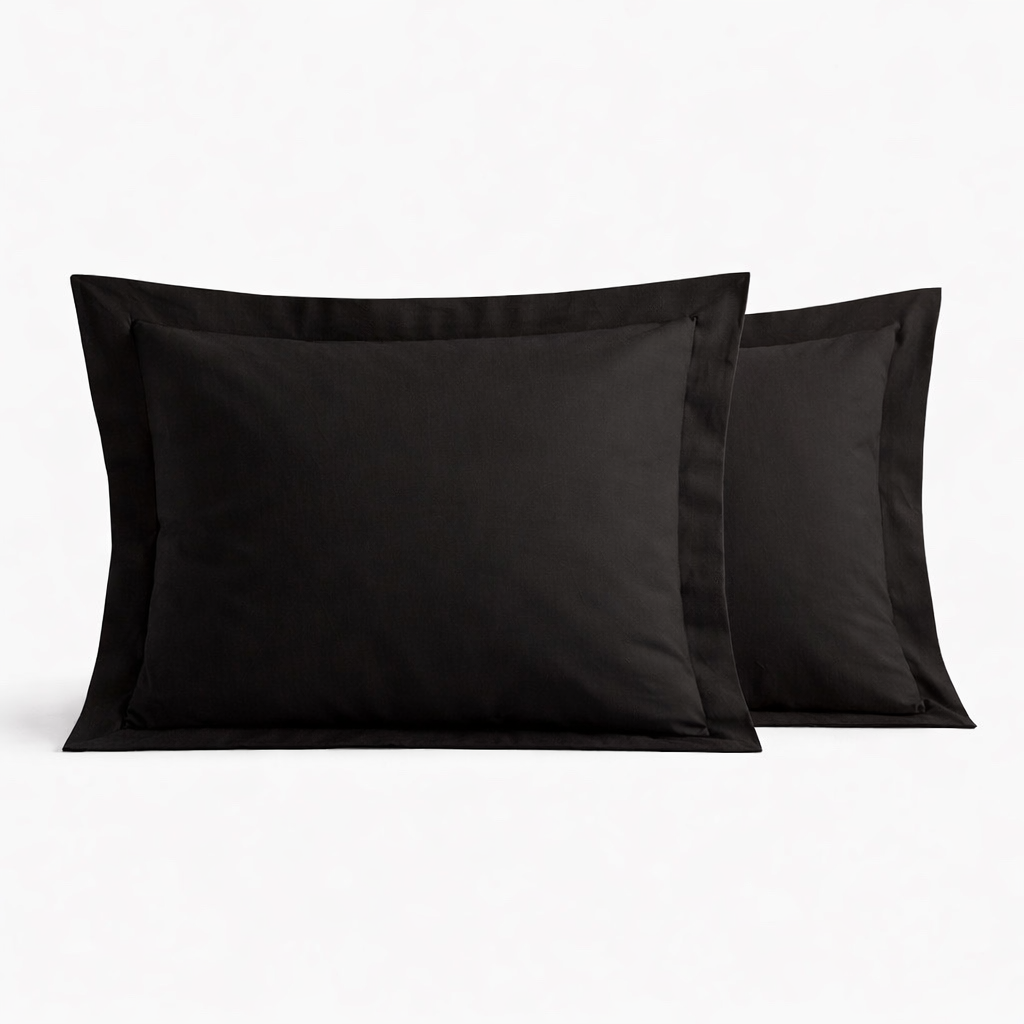 PREMIUM Satino pagalvės užvalkalas „MIDNIGHT GRAPHITE“