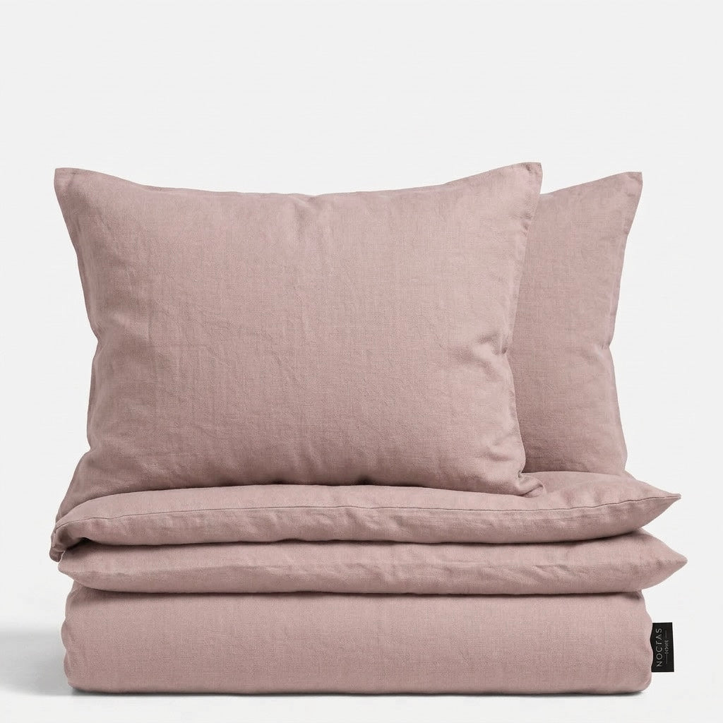 Lino patalynės komplektas „BLUSH PINK“