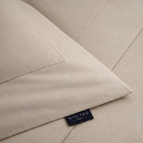 COMFORT Satino antklodės užvalkalas „BEIGE STRIPE“