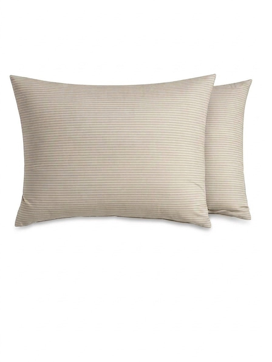 COMFORT Satino pagalvės užvalkalas „BEIGE STRIPE“