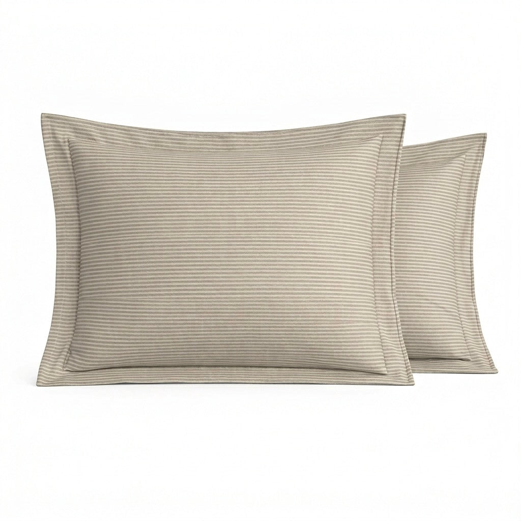 COMFORT Satino pagalvės užvalkalas „BEIGE STRIPE“