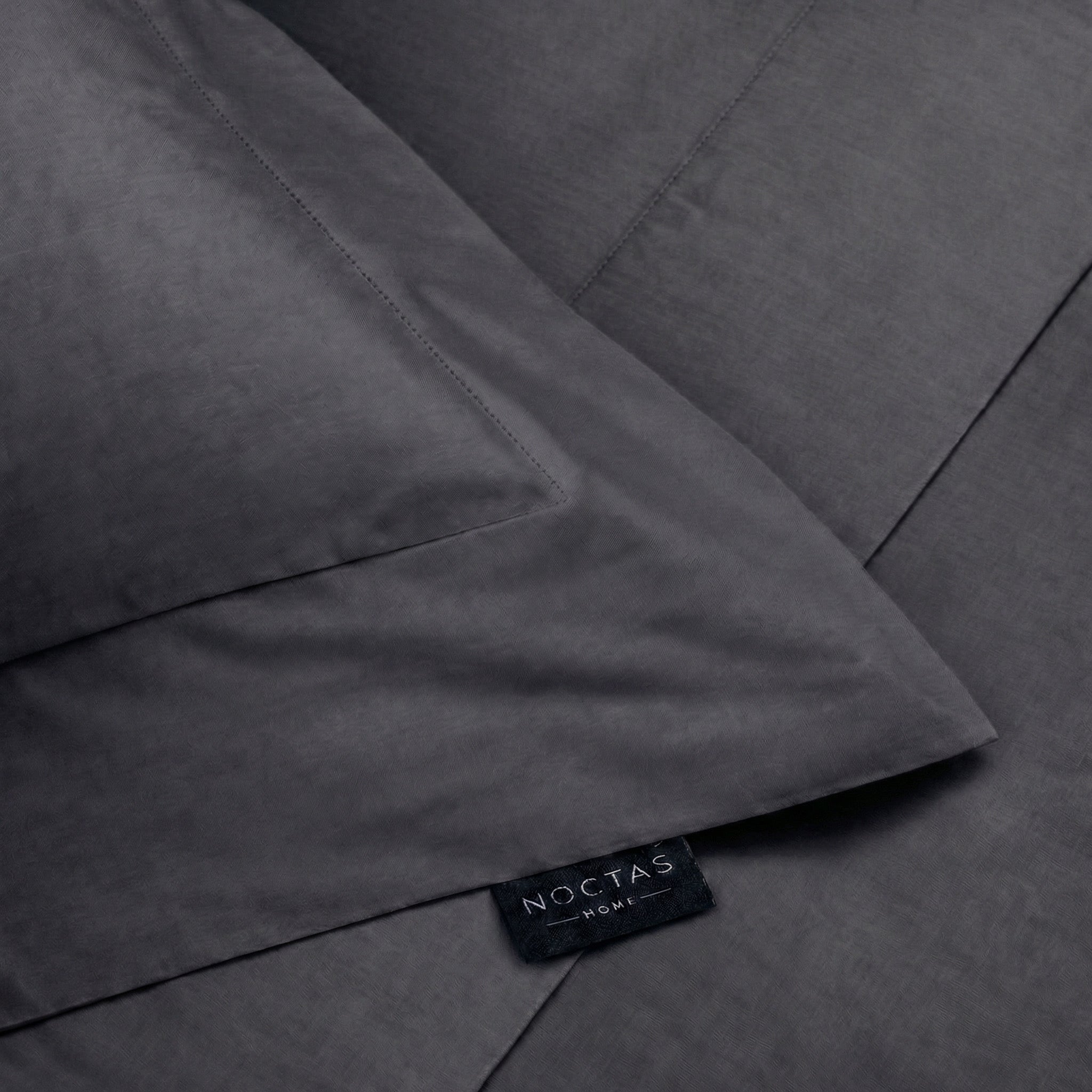 Satino patalynės komplektas „ANTRACITE“