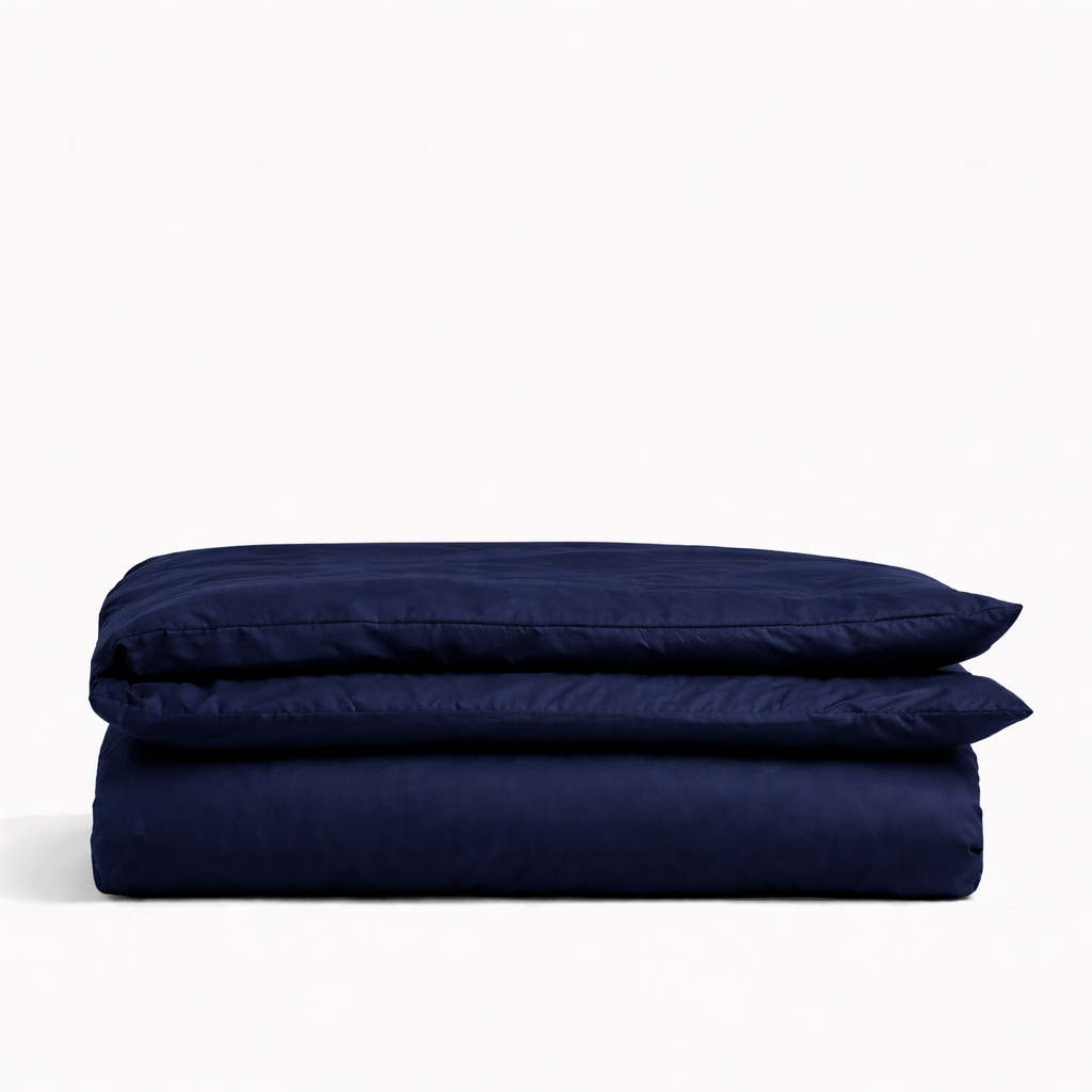 PREMIUM Satino antklodės užvalkalas „INDIGO MIST“