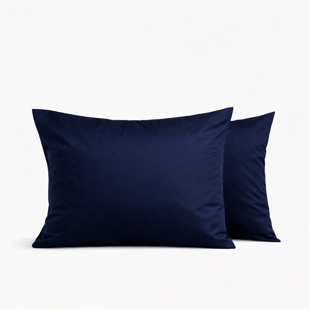 PREMIUM Satino pagalvės užvalkalas „INDIGO MIST“