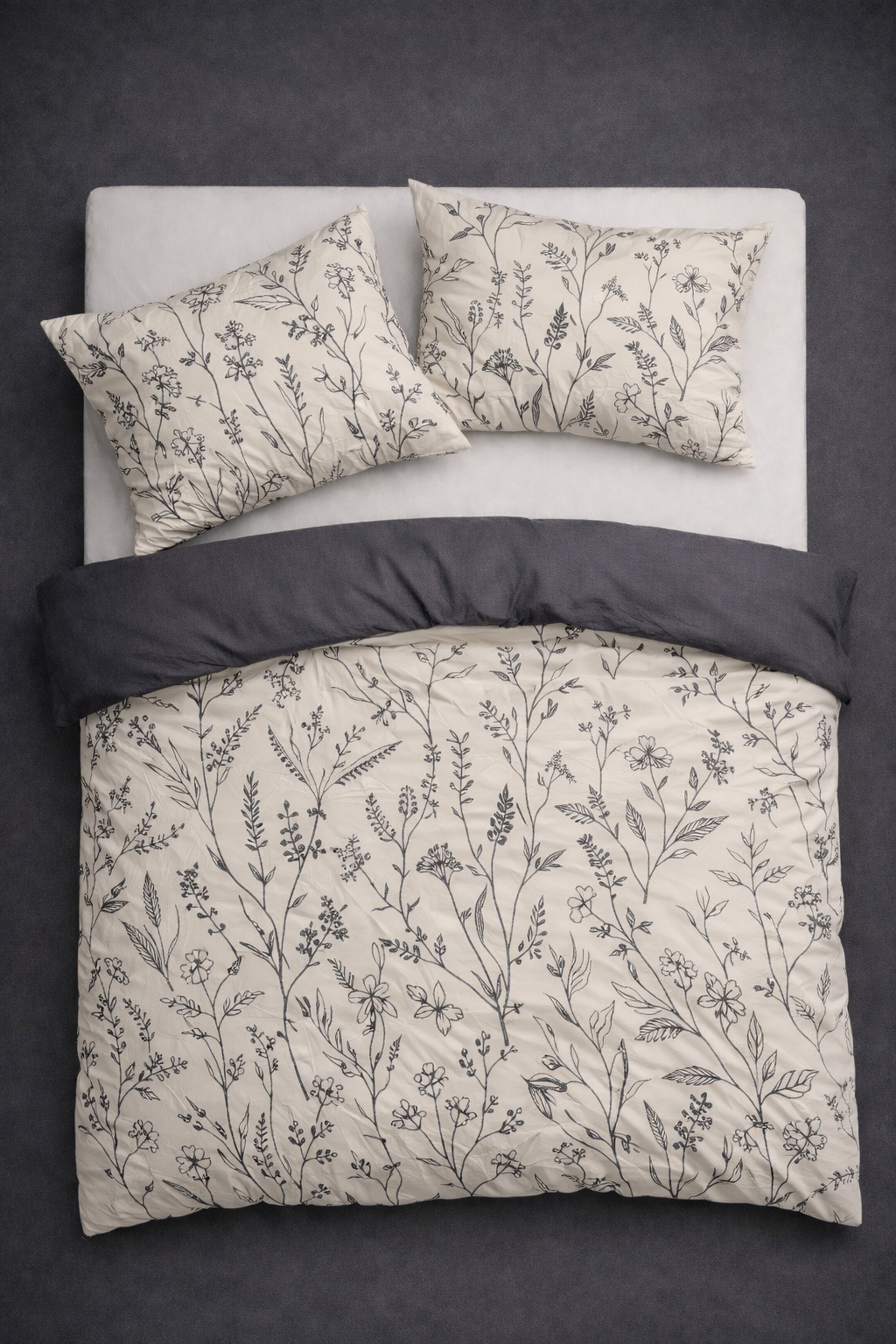 Dvipusis satino patalynės komplektas „PROVENCE VANILLA“