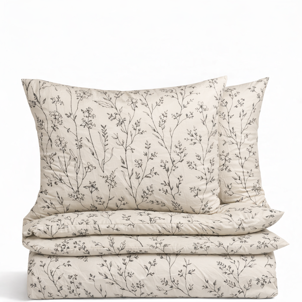 Dvipusis satino patalynės komplektas „PROVENCE VANILLA“