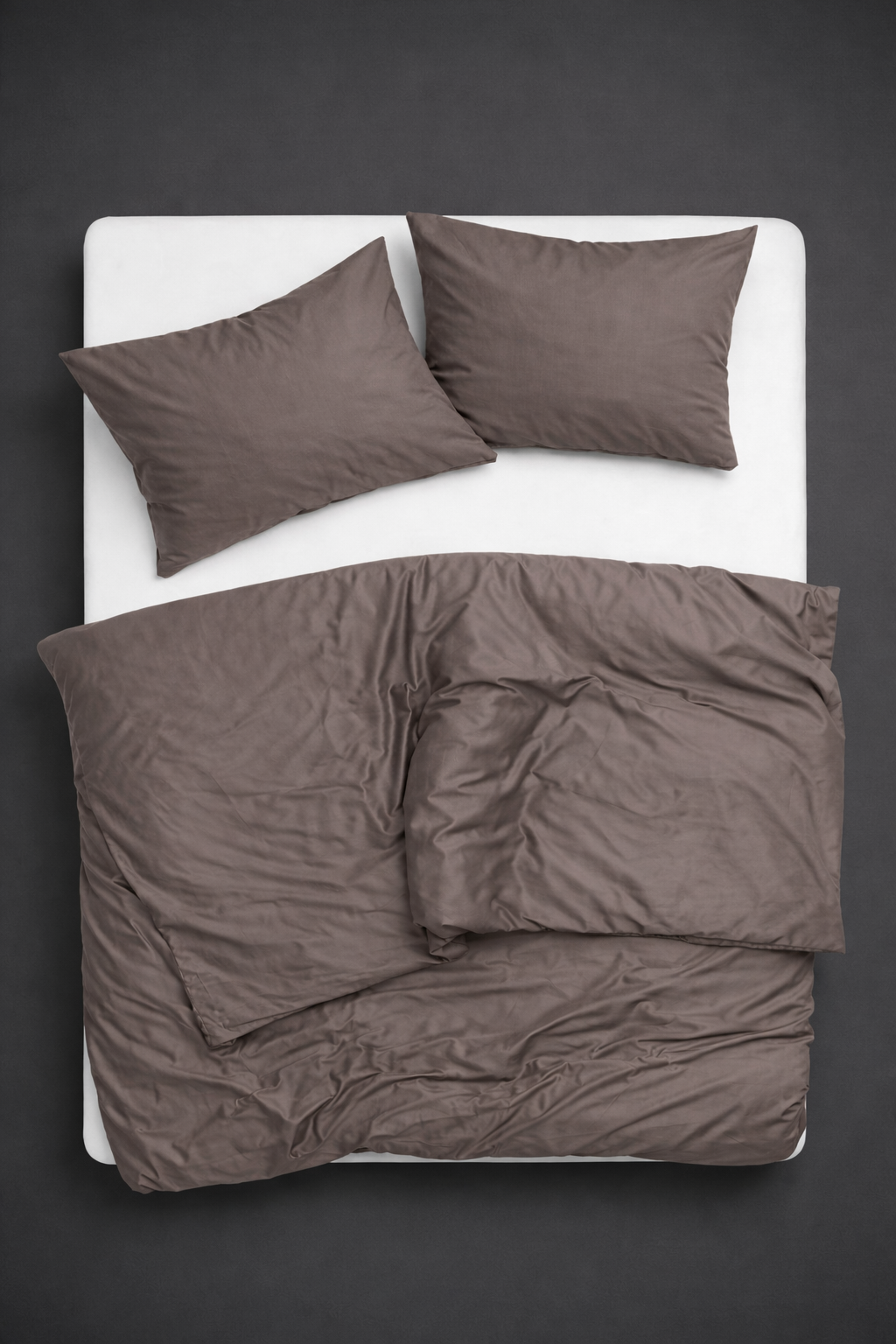 Satino patalynės komplektas „STONE TAUPE“