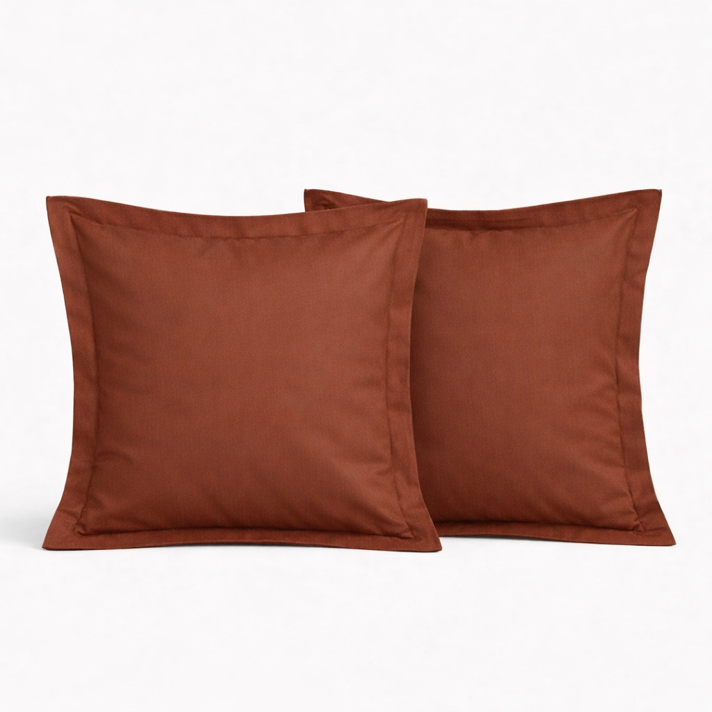 Satino pagalvės užvalkalas „PURE TERRACOTTA“