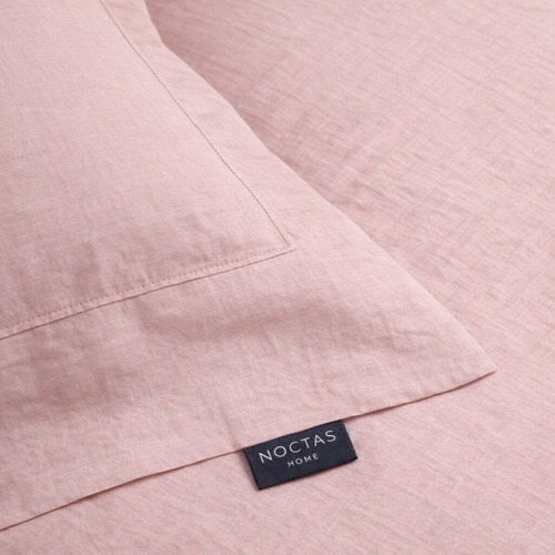 Lino antklodės užvalkalas „BLUSH PINK“